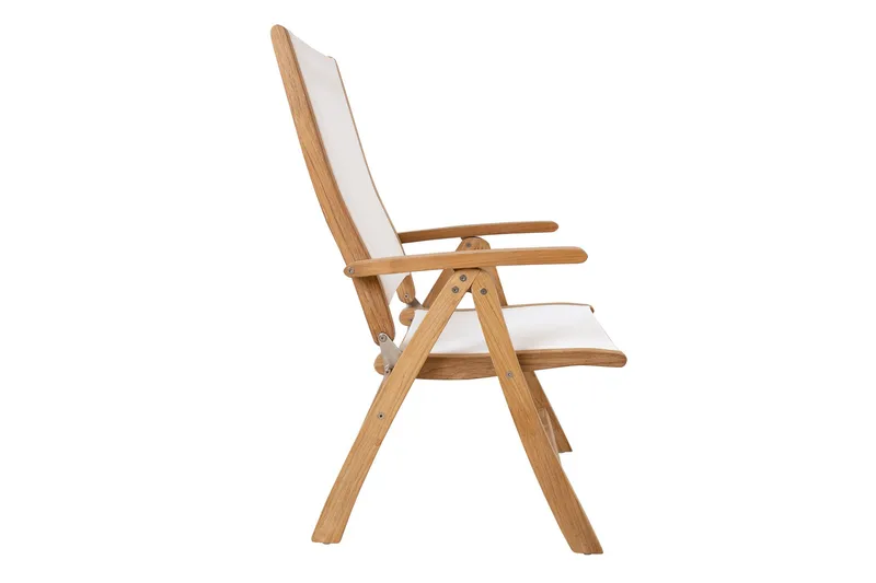 Tuoli Bali Valkoinen - Puutarhakalusteet - Puutarhatuoli - Säätötuoli