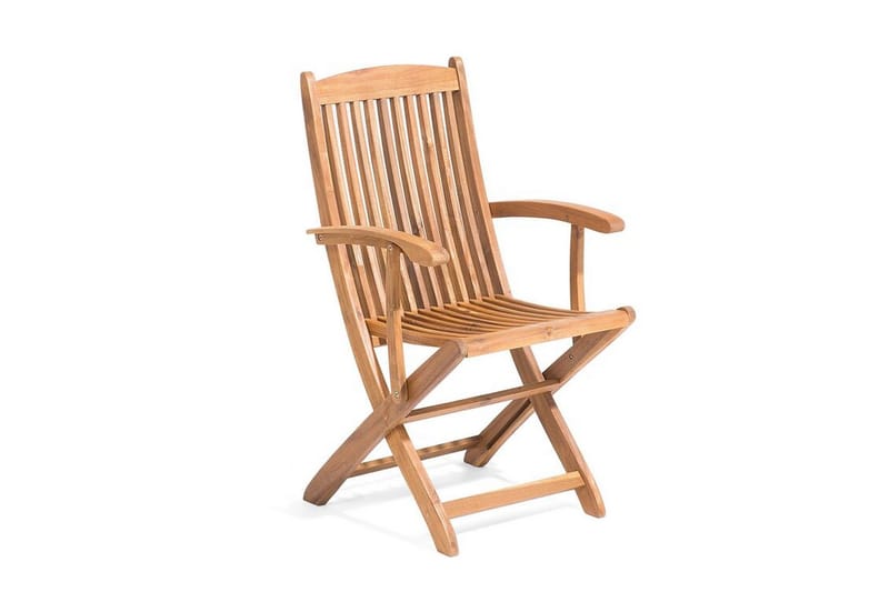 Tuoli Lahaina pehmusteella 2-pak - Luonnonväri/Beige/Akaasia - Puutarhakalusteet - Puutarhatuoli - Säätötuoli
