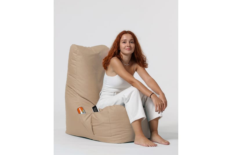 Säkkituoli Dimants 60 cm Ulkokäyttöön - Beige - Puutarhakalusteet - Puutarhatuoli - Säkkituoli ulos