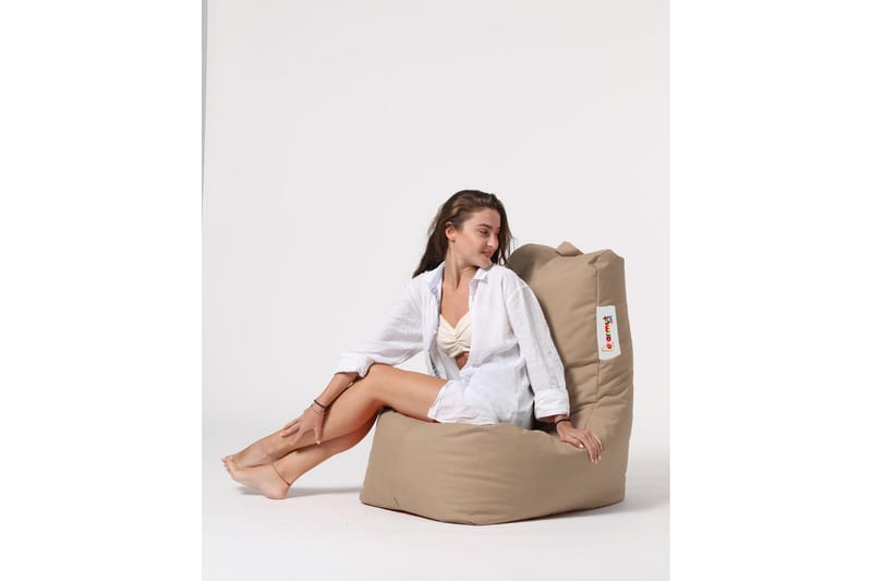 Säkkituoli Dimants 60 cm Ulkokäyttöön - Beige - Puutarhakalusteet - Puutarhatuoli - Säkkituoli ulos