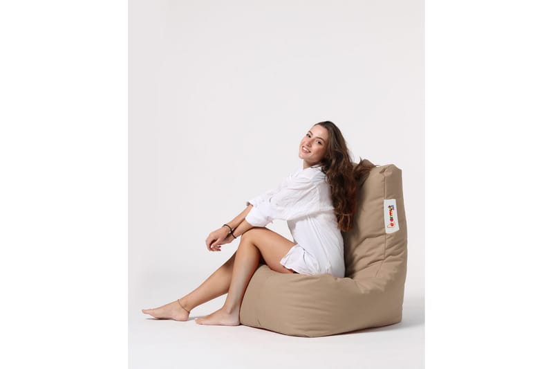Säkkituoli Dimants 60 cm Ulkokäyttöön - Beige - Puutarhakalusteet - Puutarhatuoli - Säkkituoli ulos