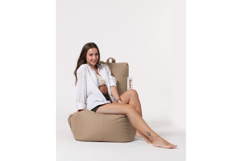 Säkkituoli Dimants 60 cm Ulkokäyttöön - Beige - Puutarhakalusteet - Puutarhatuoli - Säkkituoli ulos