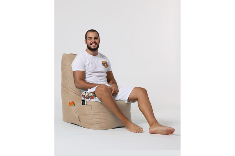 Säkkituoli Dimants 60 cm Ulkokäyttöön - Beige - Puutarhakalusteet - Puutarhatuoli - Säkkituoli ulos