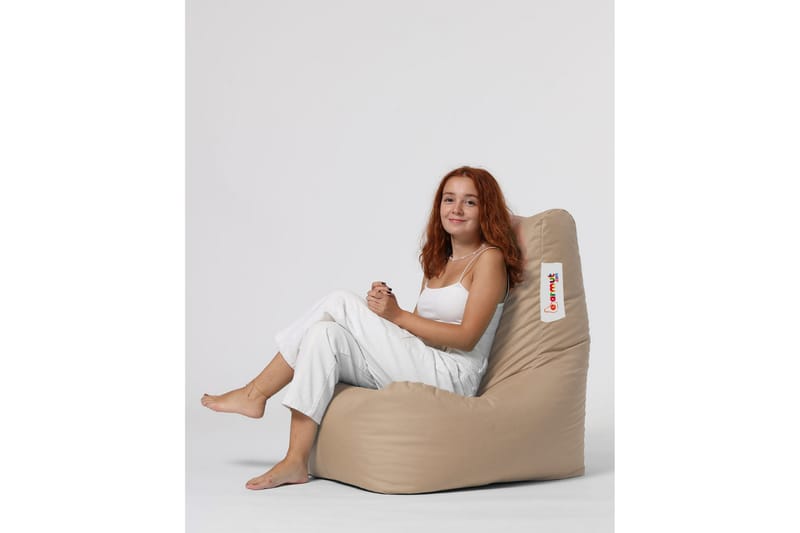 Säkkituoli Dimants 60 cm Ulkokäyttöön - Beige - Puutarhakalusteet - Puutarhatuoli - Säkkituoli ulos