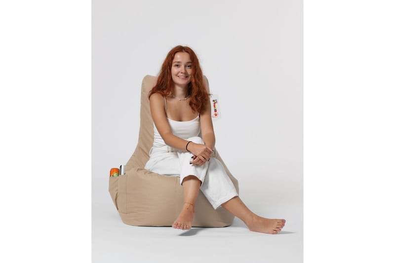Säkkituoli Dimants 60 cm Ulkokäyttöön - Beige - Puutarhakalusteet - Puutarhatuoli - Säkkituoli ulos