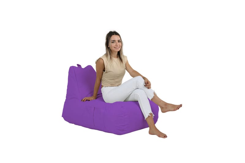 Säkkituoli Hina 65 cm Ulkokäyttöön - Liila - Puutarhakalusteet - Puutarhatuoli - Säkkituoli ulos