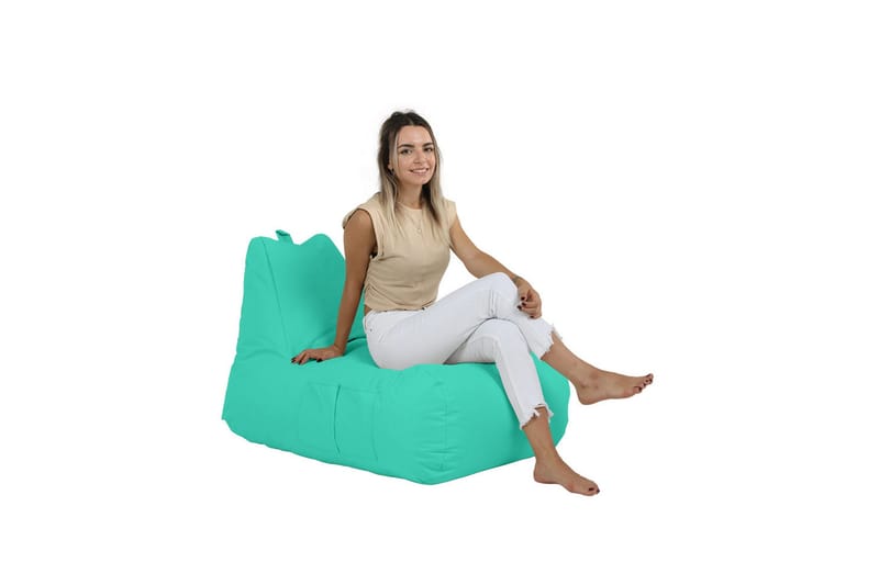 Säkkituoli Hina 65 cm Ulkokäyttöön - Turkoosi - Puutarhakalusteet - Puutarhatuoli - Säkkituoli ulos