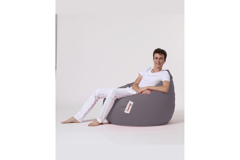 Säkkituoli Hunny 115 cm Ulkokäyttöön - Harmaa - Puutarhakalusteet - Puutarhatuoli - Säkkituoli ulos
