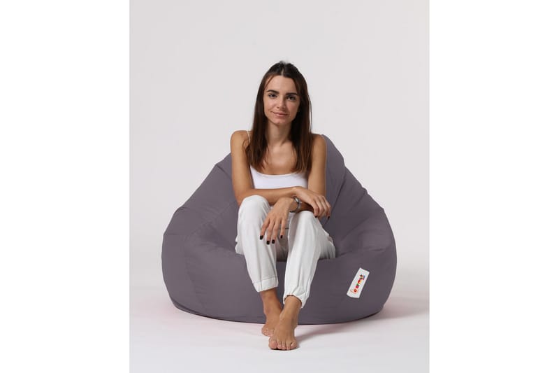 Säkkituoli Hunny 115 cm Ulkokäyttöön - Harmaa - Puutarhakalusteet - Puutarhatuoli - Säkkituoli ulos