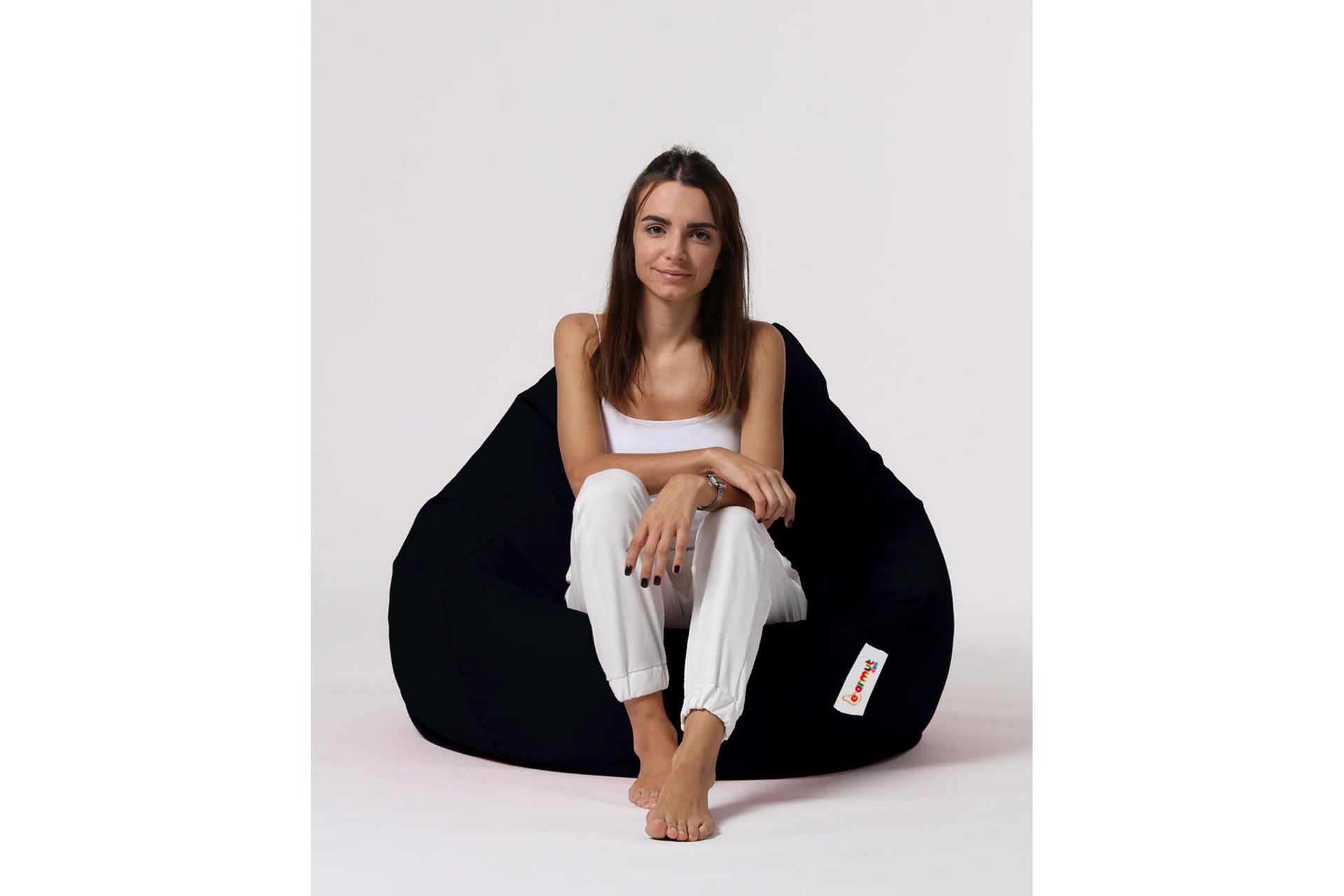 Säkkituoli Hunny 115 cm Ulkokäyttöön - Musta - Puutarhakalusteet - Puutarhatuoli - Säkkituoli ulos