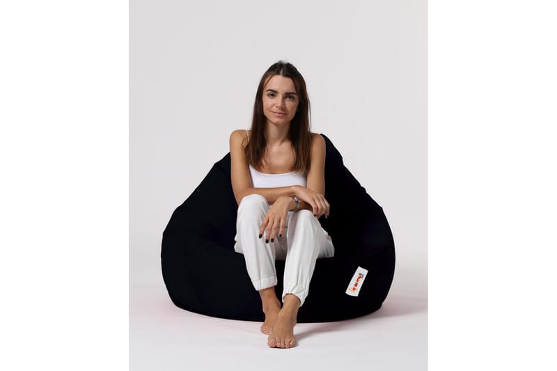 Säkkituoli Hunny 115 cm Ulkokäyttöön - Musta - Puutarhakalusteet - Puutarhatuoli - Säkkituoli ulos