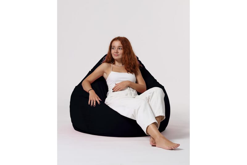 Säkkituoli Hunny 115 cm Ulkokäyttöön - Musta - Puutarhakalusteet - Puutarhatuoli - Säkkituoli ulos