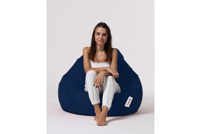 Säkkituoli Hunny 115 cm Ulkokäyttöön - Tummansininen - Puutarhakalusteet - Puutarhatuoli - Säkkituoli ulos