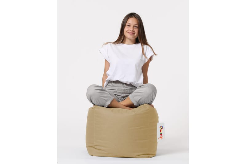 Säkkituoli Salani 45 cm Ulkokäyttöön - Beige - Puutarhakalusteet - Puutarhatuoli - Säkkituoli ulos