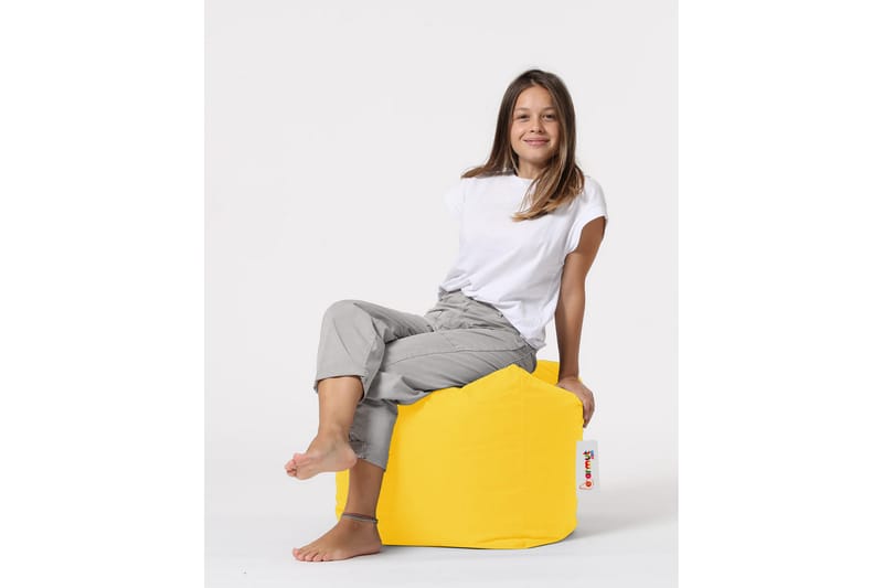 Säkkituoli Salani 45 cm Ulkokäyttöön - Keltainen - Puutarhakalusteet - Puutarhatuoli - Säkkituoli ulos