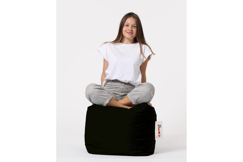 Säkkituoli Salani 45 cm Ulkokäyttöön - Musta - Puutarhakalusteet - Puutarhatuoli - Säkkituoli ulos