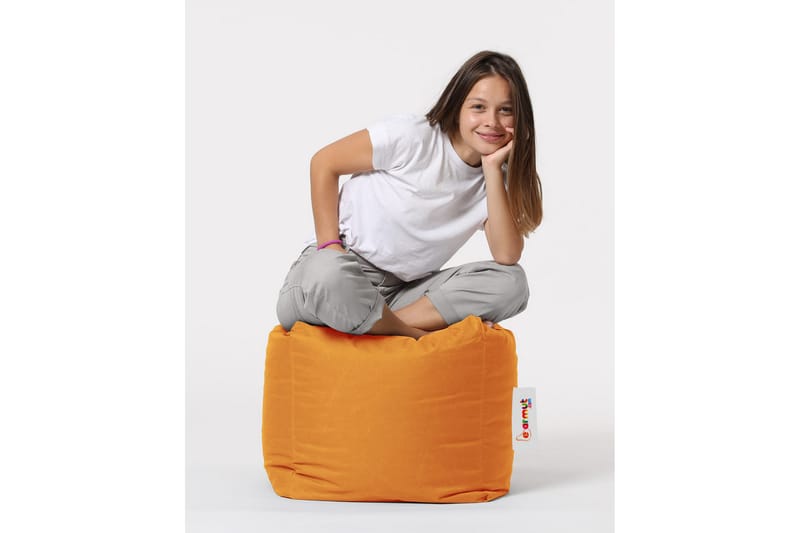Säkkituoli Salani 45 cm Ulkokäyttöön - Oranssi - Puutarhakalusteet - Puutarhatuoli - Säkkituoli ulos