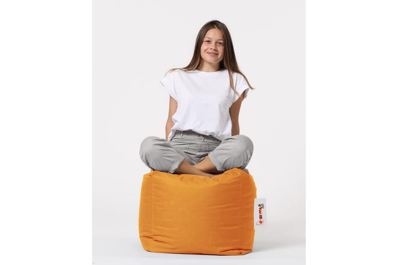 Säkkituoli Salani 45 cm Ulkokäyttöön - Oranssi - Puutarhakalusteet - Puutarhatuoli - Säkkituoli ulos
