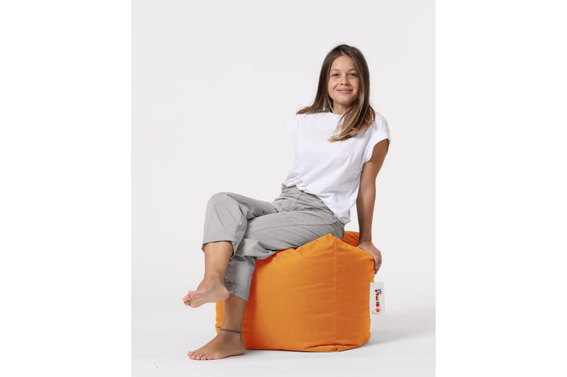 Säkkituoli Salani 45 cm Ulkokäyttöön - Oranssi - Puutarhakalusteet - Puutarhatuoli - Säkkituoli ulos