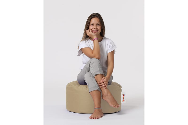 Säkkituoli Salima 55 cm Ulkokäyttöön - Beige - Puutarhakalusteet - Puutarhatuoli - Säkkituoli ulos