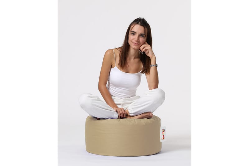 Säkkituoli Salima 55 cm Ulkokäyttöön - Beige - Puutarhakalusteet - Puutarhatuoli - Säkkituoli ulos