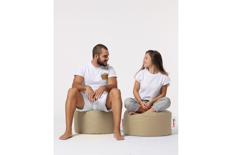 Säkkituoli Salima 55 cm Ulkokäyttöön - Beige - Puutarhakalusteet - Puutarhatuoli - Säkkituoli ulos