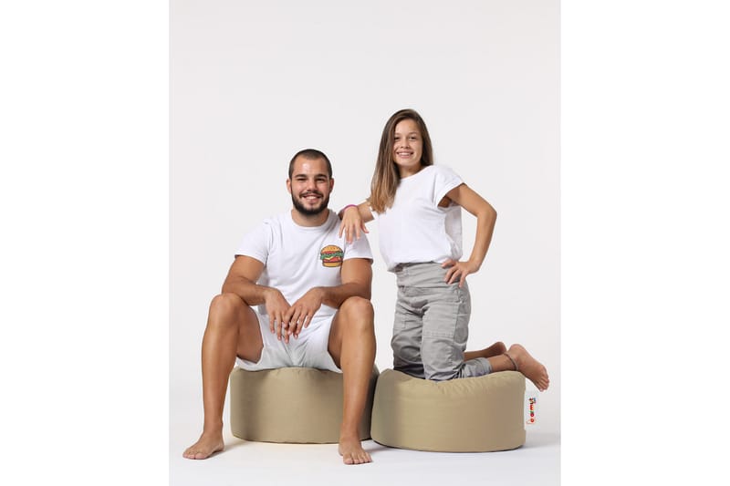 Säkkituoli Salima 55 cm Ulkokäyttöön - Beige - Puutarhakalusteet - Puutarhatuoli - Säkkituoli ulos