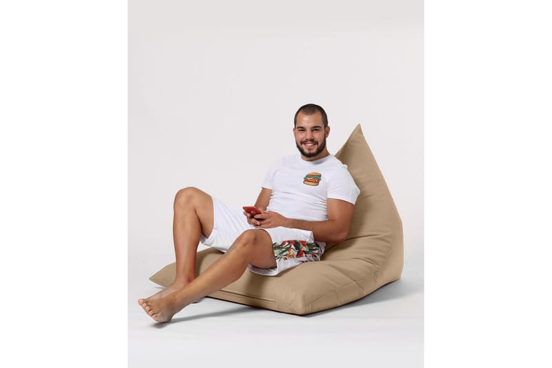 Säkkituoli Toya 90 cm Ulkokäyttöön - Beige - Puutarhakalusteet - Puutarhatuoli - Säkkituoli ulos