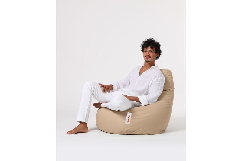 Säkkituoli Vinna 80 cm Ulkokäyttöön - Beige - Puutarhakalusteet - Puutarhatuoli - Säkkituoli ulos