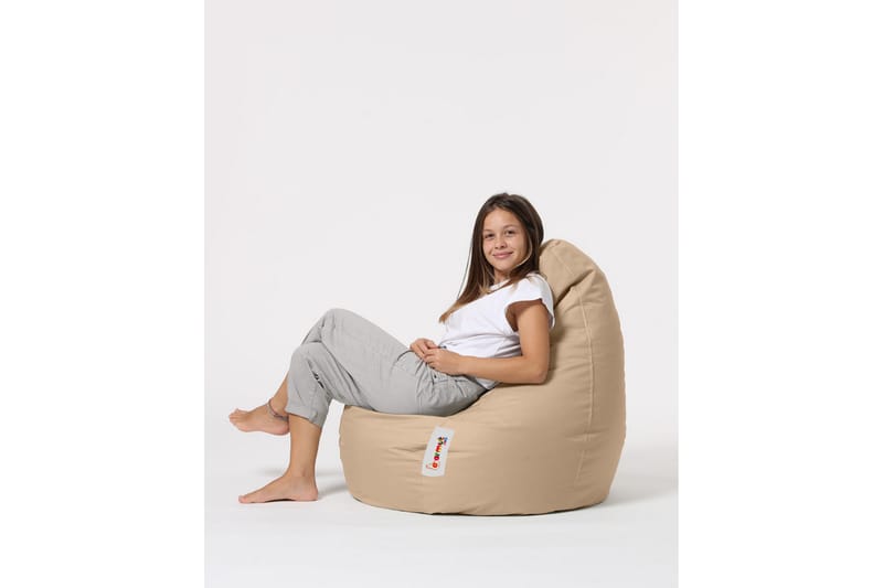 Säkkituoli Vinna 80 cm Ulkokäyttöön - Beige - Puutarhakalusteet - Puutarhatuoli - Säkkituoli ulos