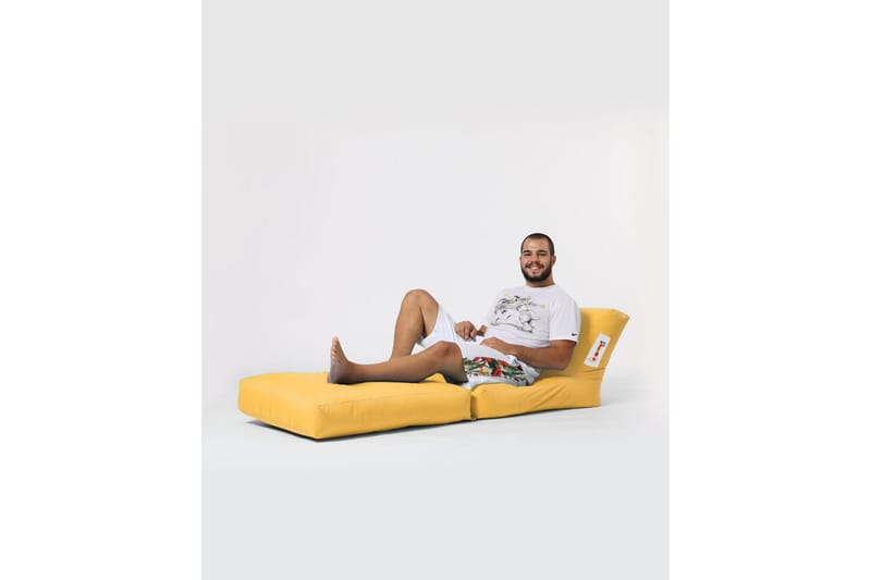 Säkkituoli Petone 55 cm Ulkokäyttöön - Keltainen - Puutarhakalusteet - Puutarhatuoli - Säkkituoli ulos