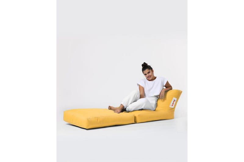 Säkkituoli Petone 55 cm Ulkokäyttöön - Keltainen - Puutarhakalusteet - Puutarhatuoli - Säkkituoli ulos