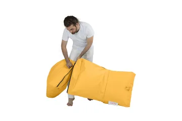 Säkkituoli Petone 55 cm Ulkokäyttöön - Keltainen - Puutarhakalusteet - Puutarhatuoli - Säkkituoli ulos