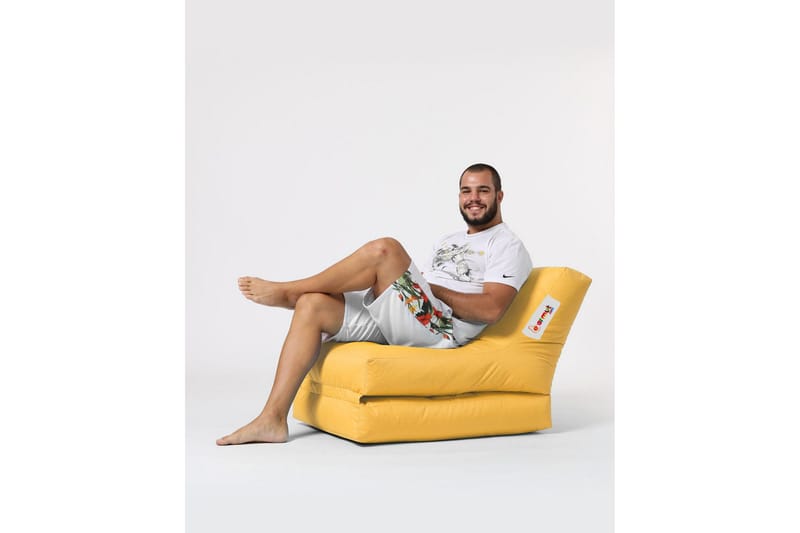 Säkkituoli Petone 55 cm Ulkokäyttöön - Keltainen - Puutarhakalusteet - Puutarhatuoli - Säkkituoli ulos