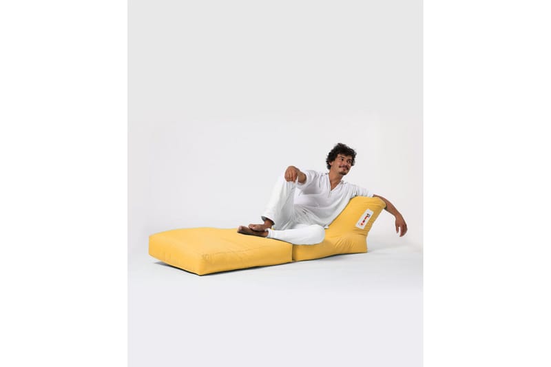 Säkkituoli Petone 55 cm Ulkokäyttöön - Keltainen - Puutarhakalusteet - Puutarhatuoli - Säkkituoli ulos