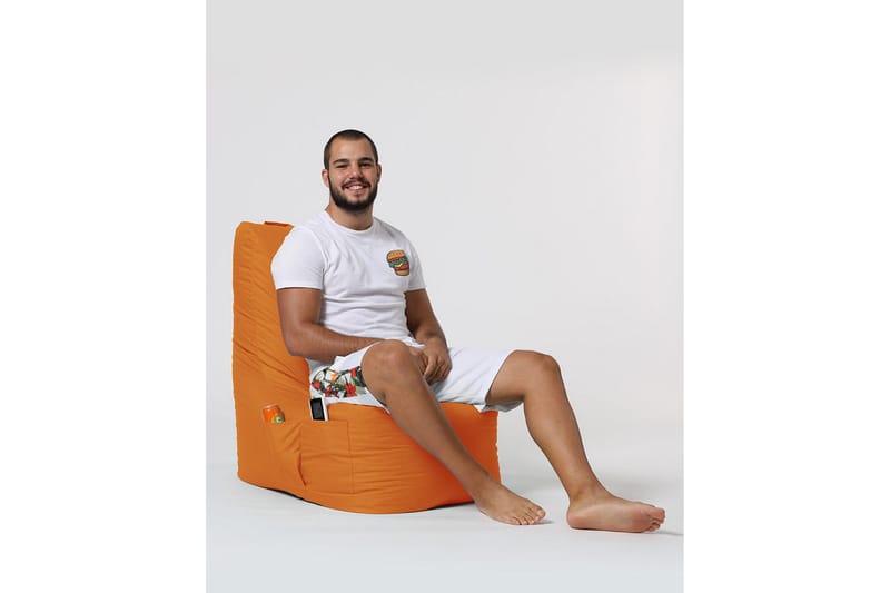 Sittsäck Utomhus Orange - Puutarhakalusteet - Puutarhatuoli - Säkkituoli ulos