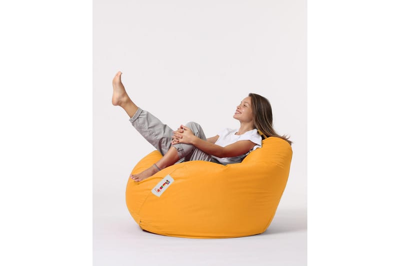 Ulkosäkkituolit Hunny säkkituoli ulkokäyttöön 115 cm Gul - Puutarhakalusteet - Puutarhatuoli - Säkkituoli ulos