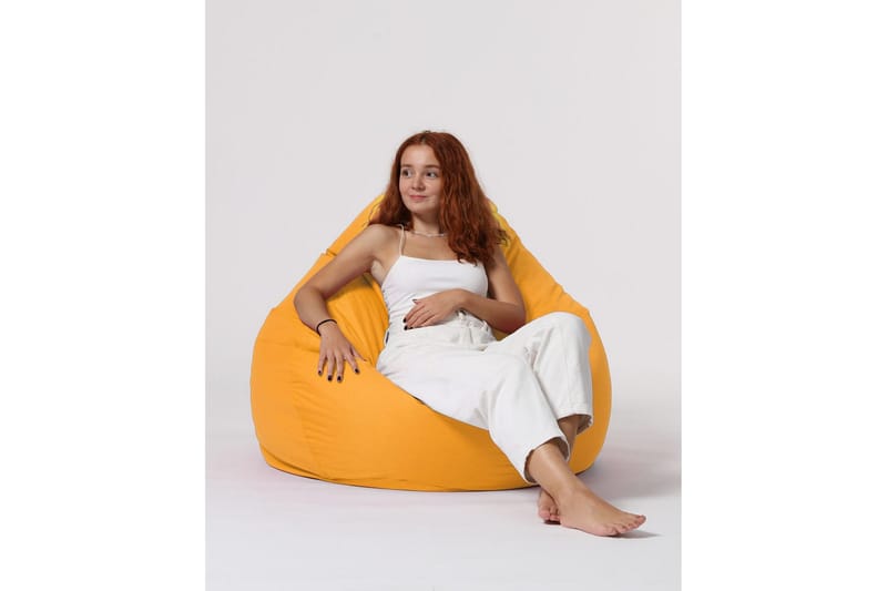 Ulkosäkkituolit Hunny säkkituoli ulkokäyttöön 115 cm Gul - Puutarhakalusteet - Puutarhatuoli - Säkkituoli ulos