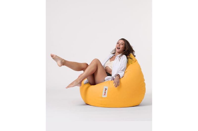 Ulkosäkkituolit Hunny säkkituoli ulkokäyttöön 115 cm Gul - Puutarhakalusteet - Puutarhatuoli - Säkkituoli ulos