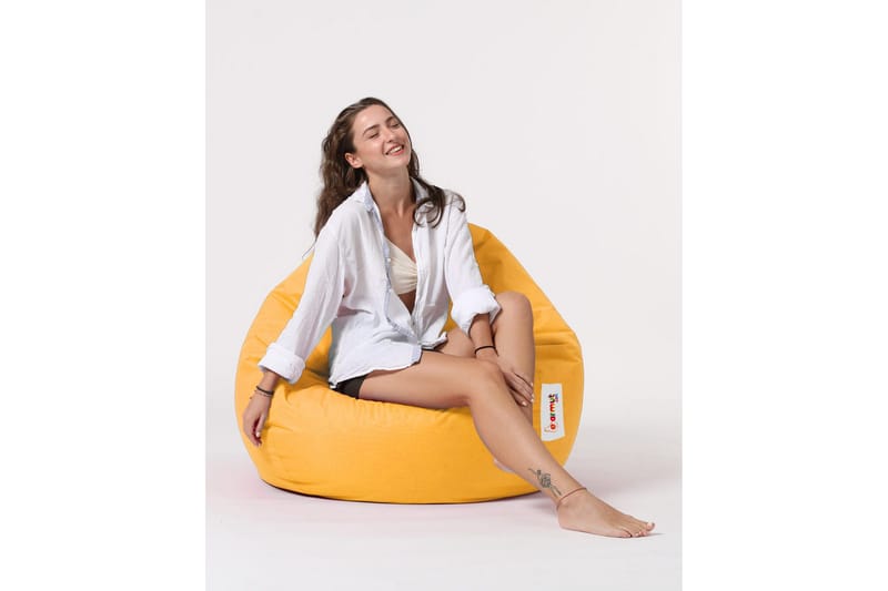 Ulkosäkkituolit Hunny säkkituoli ulkokäyttöön 115 cm Gul - Puutarhakalusteet - Puutarhatuoli - Säkkituoli ulos