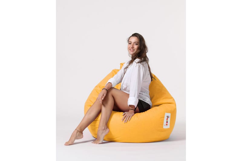 Ulkosäkkituolit Hunny säkkituoli ulkokäyttöön 115 cm Gul - Puutarhakalusteet - Puutarhatuoli - Säkkituoli ulos