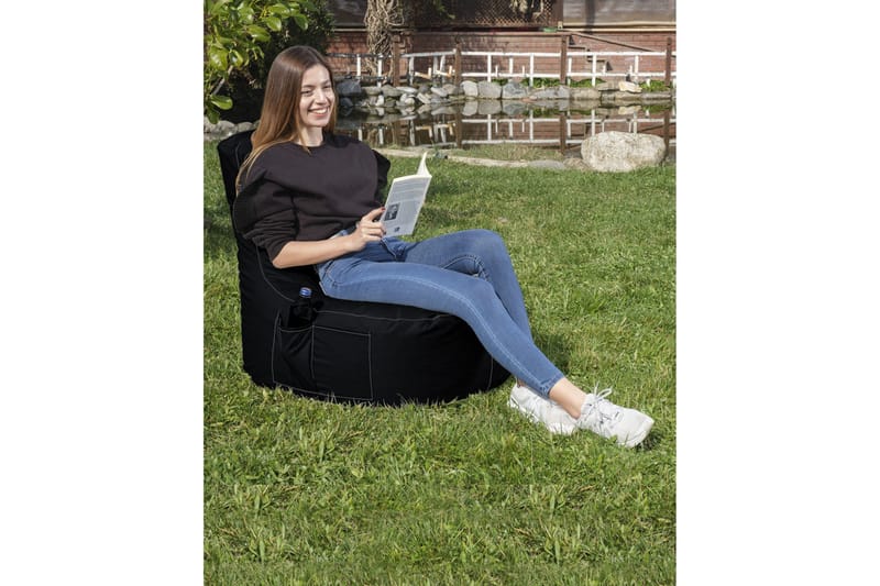 Ulkosäkkituolit Vikki säkkituoli ulkokäyttöön 70 cm Svart - Puutarhakalusteet - Puutarhatuoli - Säkkituoli ulos