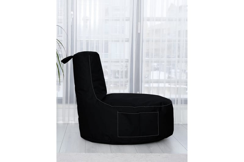 Ulkosäkkituolit Vikki säkkituoli ulkokäyttöön 70 cm Svart - Puutarhakalusteet - Puutarhatuoli - Säkkituoli ulos