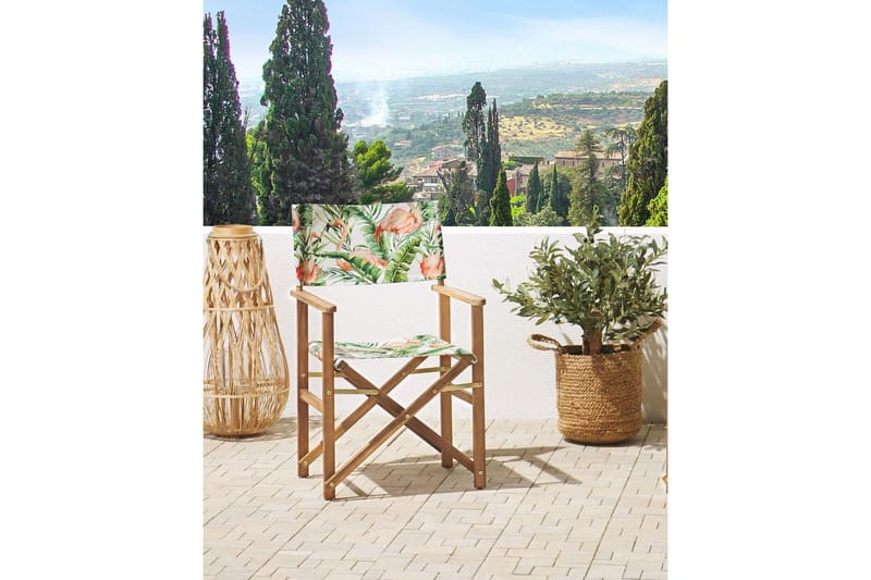 Salve Käsinojatuoli - Ruskea/Vihreä/Valkoinen - Puutarhakalusteet - Puutarhatuoli - Karmituoli ulos