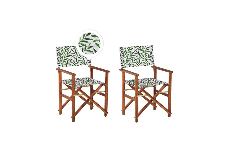 Salve Käsinojatuoli - Ruskea/Vihreä/Valkoinen - Puutarhakalusteet - Puutarhatuoli - Karmituoli ulos