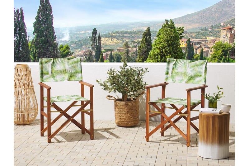 Salve Käsinojatuoli - Ruskea/Vihreä/Valkoinen - Puutarhakalusteet - Puutarhatuoli - Karmituoli ulos