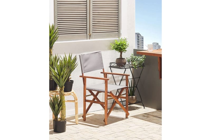 Salve Käsinojatuoli - Tummanruskea/Harmaa - Puutarhakalusteet - Puutarhatuoli - Karmituoli ulos