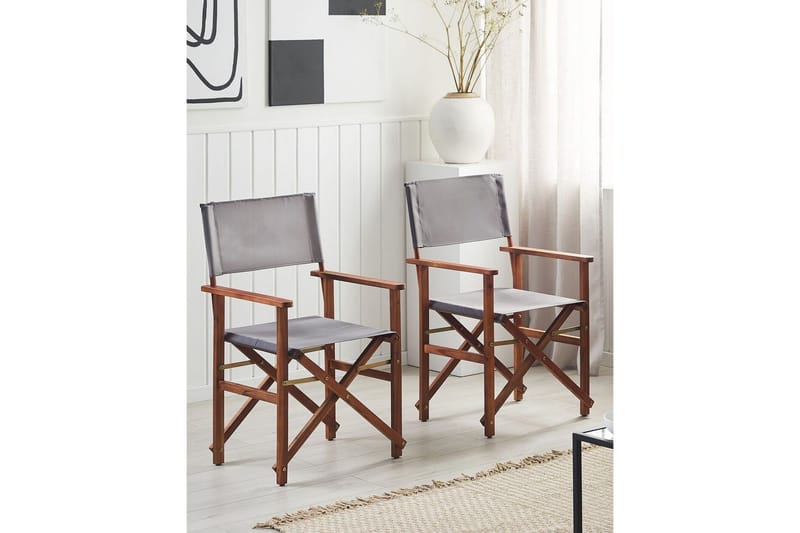 Salve Käsinojatuoli - Tummanruskea/Harmaa - Puutarhakalusteet - Puutarhatuoli - Karmituoli ulos