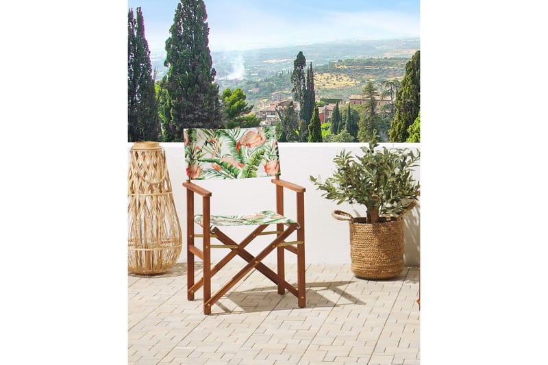 Salve Käsinojatuoli - Tummanruskea/Vihreä/Vaaleanpunainen - Puutarhakalusteet - Puutarhatuoli - Karmituoli ulos