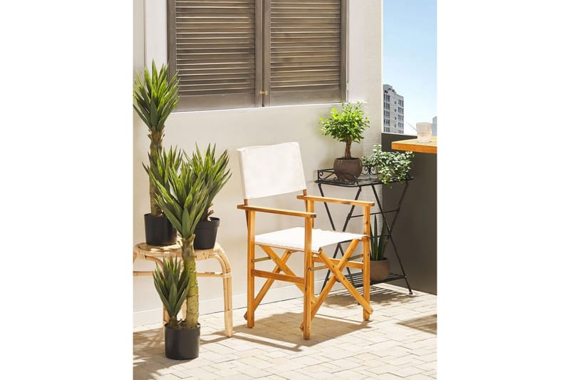 Salve Käsinojatuoli - Vaaleanruskea/Valkoinen - Puutarhakalusteet - Puutarhatuoli - Karmituoli ulos